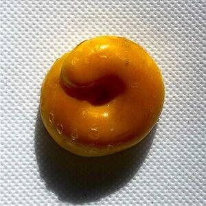 Yellow Donut-Shaped Donut Vintage Magnet